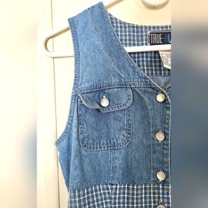 Denim Sleeveless Jumper Dress
